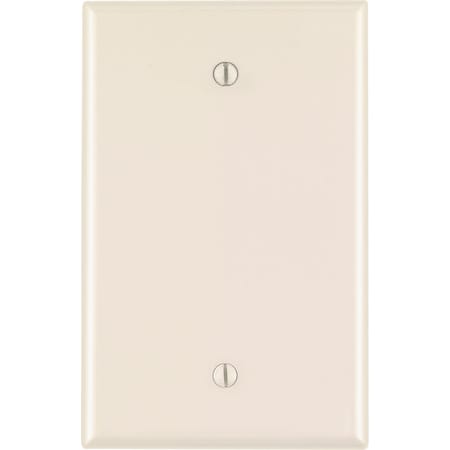Leviton Leviton Almond 1 gang Nylon Blank Wall Plate 1 pk 0PJ13-00T